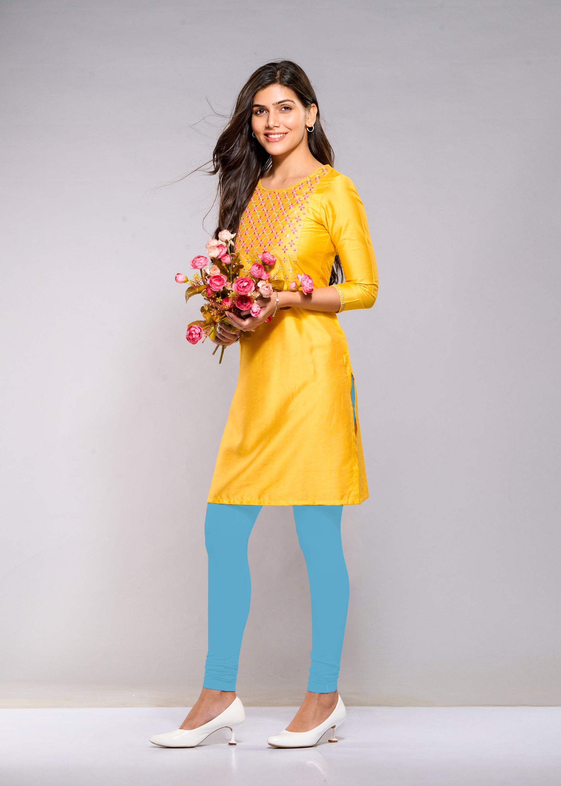 Full Leggings (Aqua Blue)