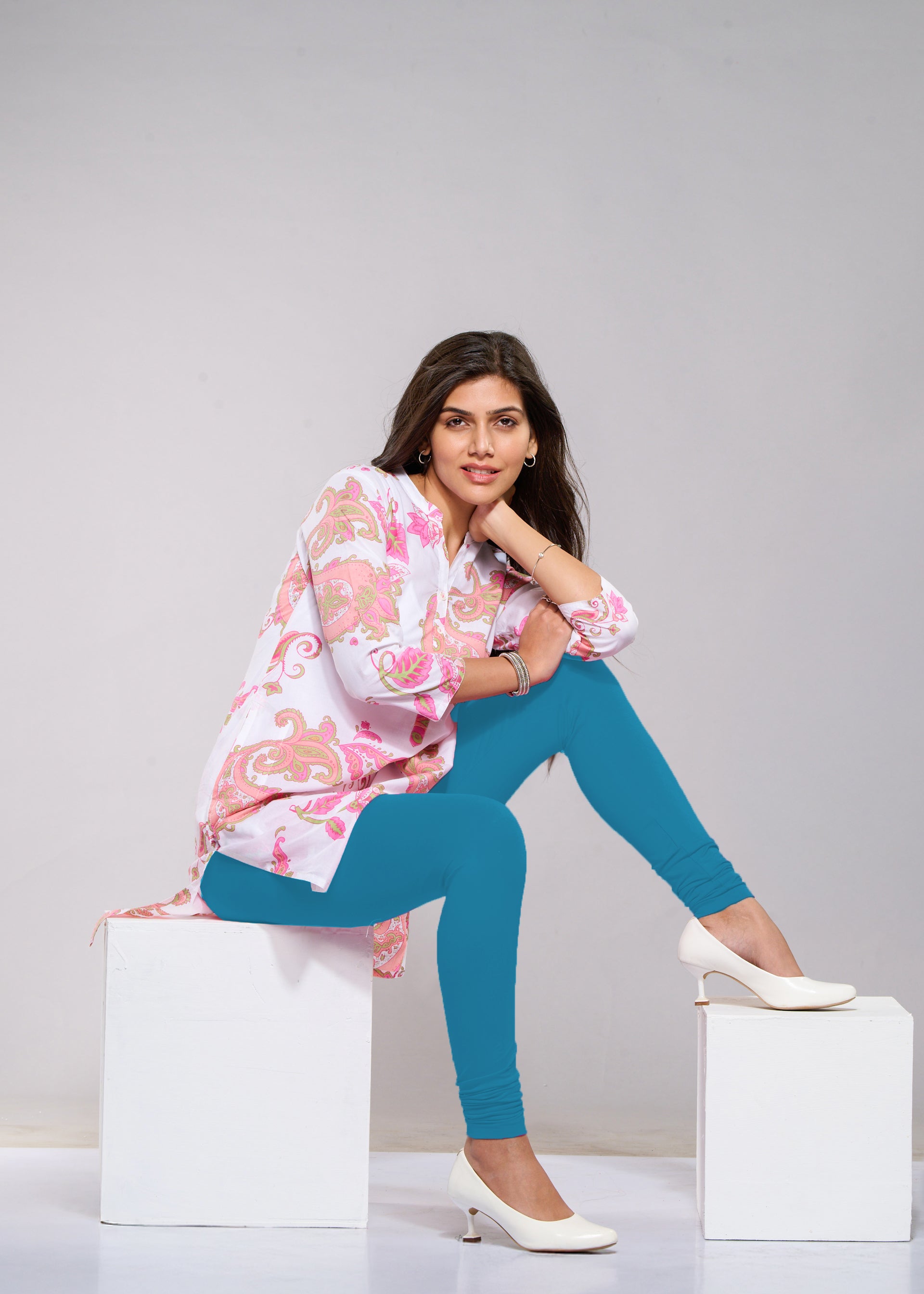 Full Leggings (Peacock Blue)