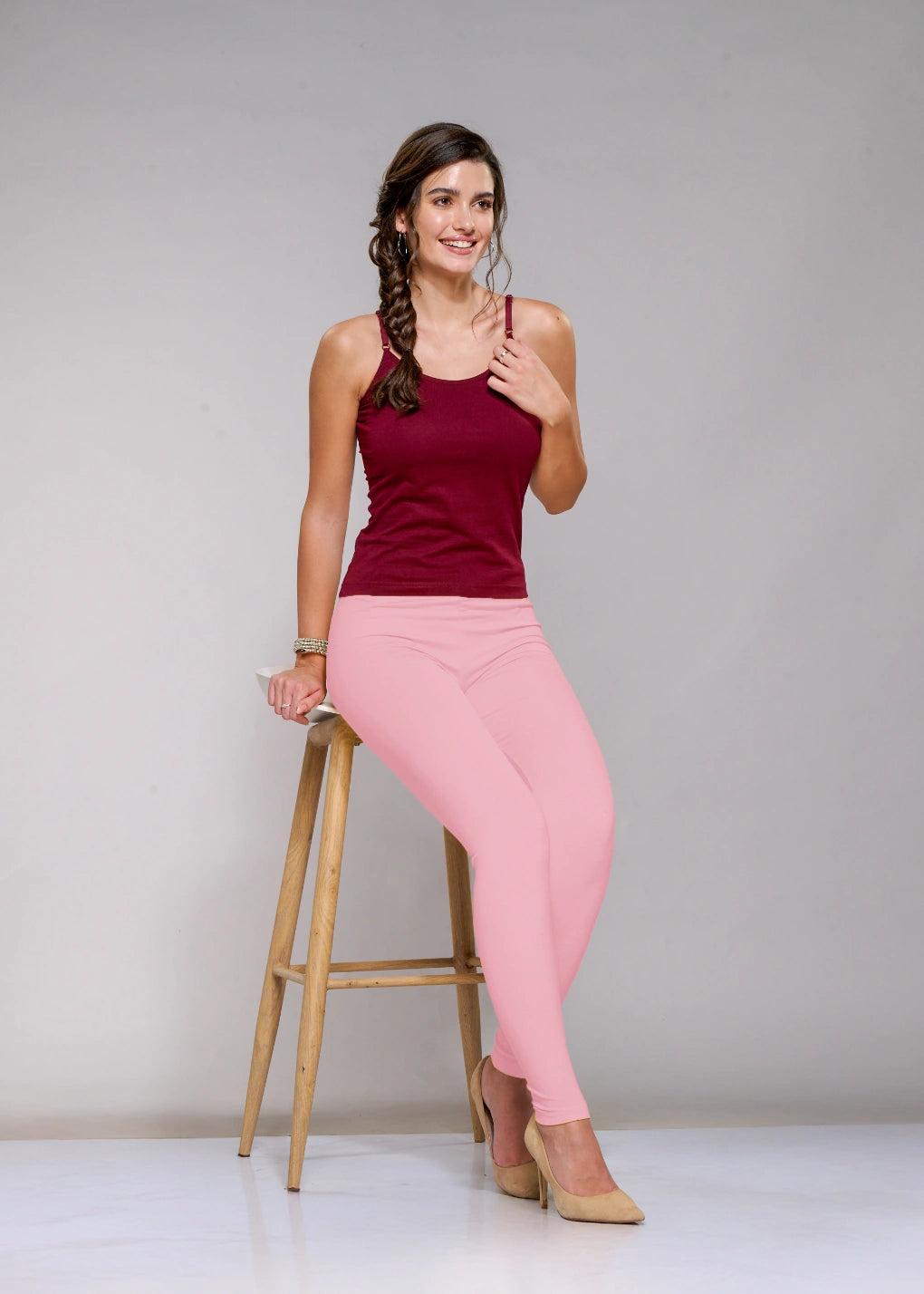 Ankle Leggings (L.Pink)