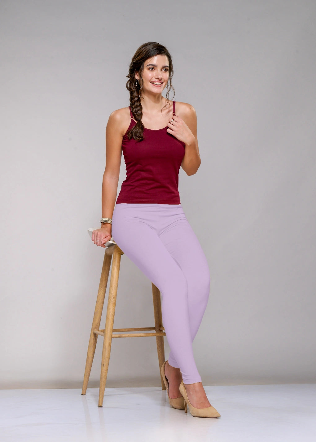 Ankle Leggings (Mauve)