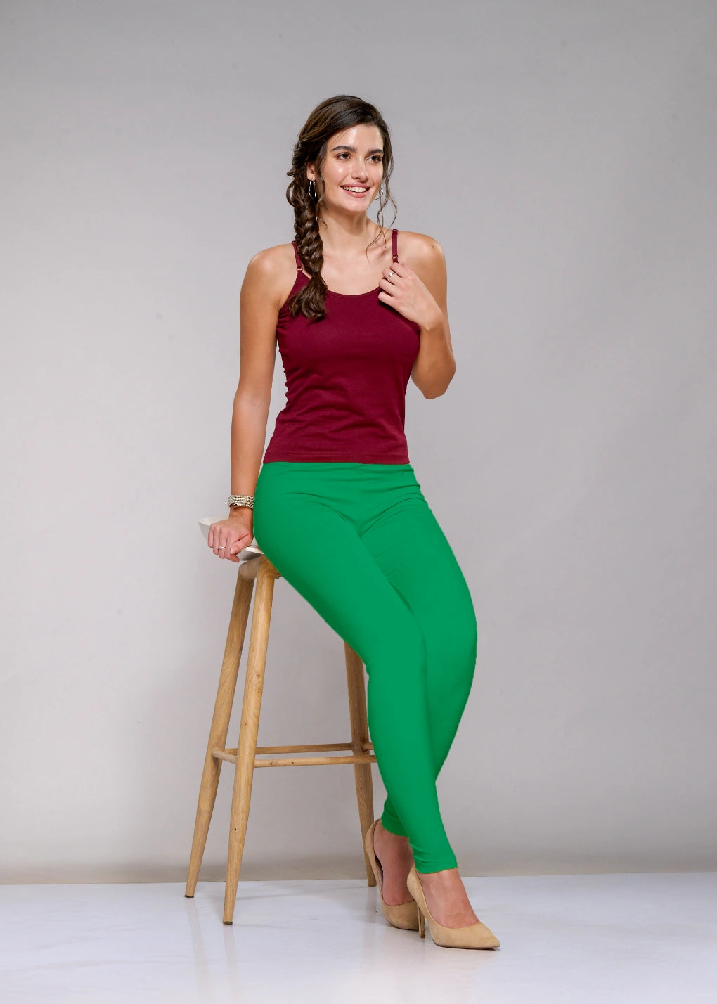 Ankle Leggings (Chilly Green)