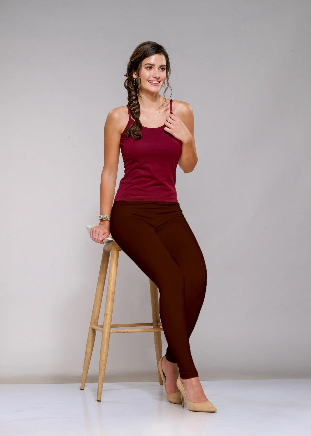 Ankle Leggings (Chocolate)