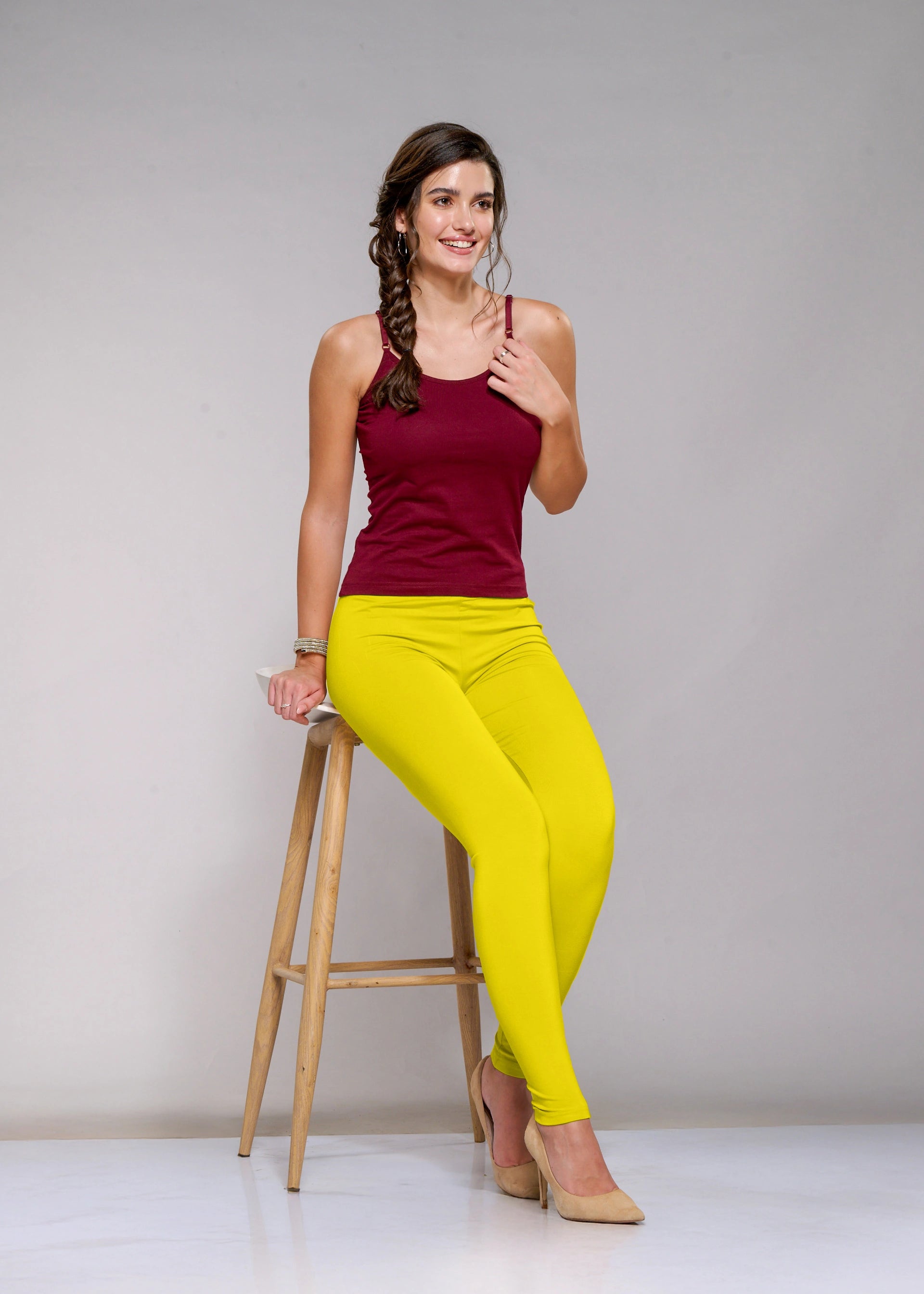 Ankle Leggings (Lemon Yellow)