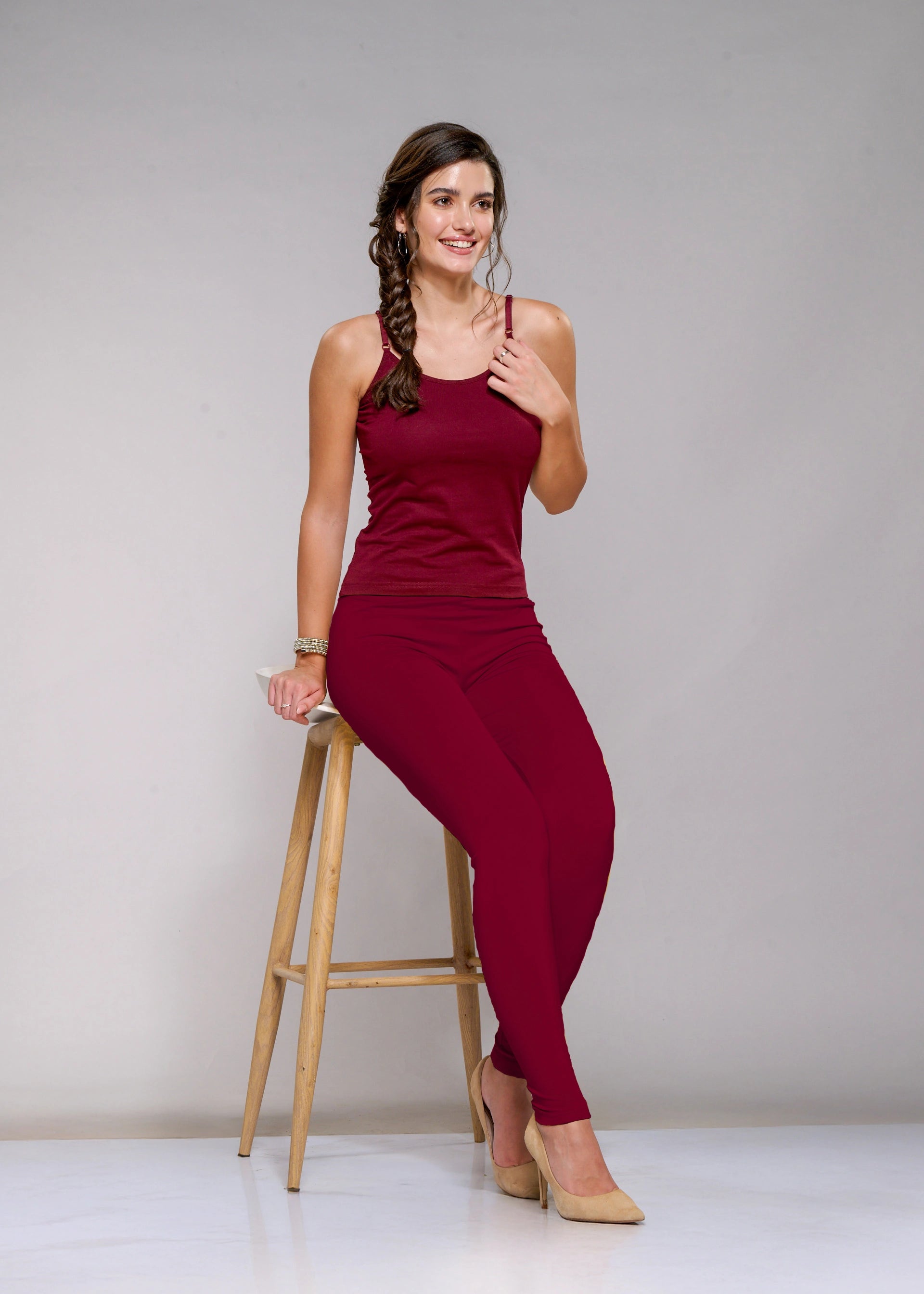 Ankle Leggings (R.Pink)