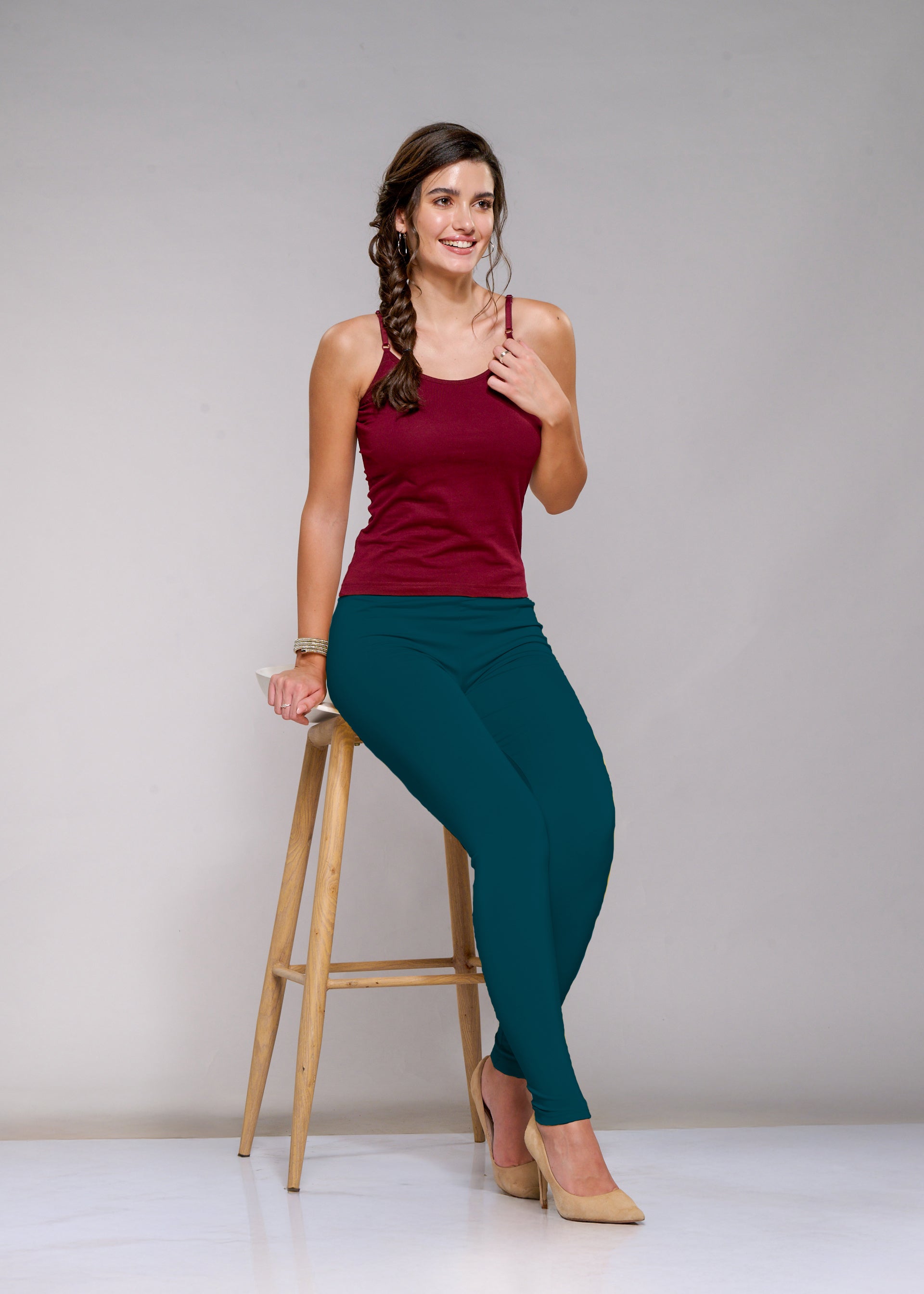 Ankle Leggings (Rama Green)