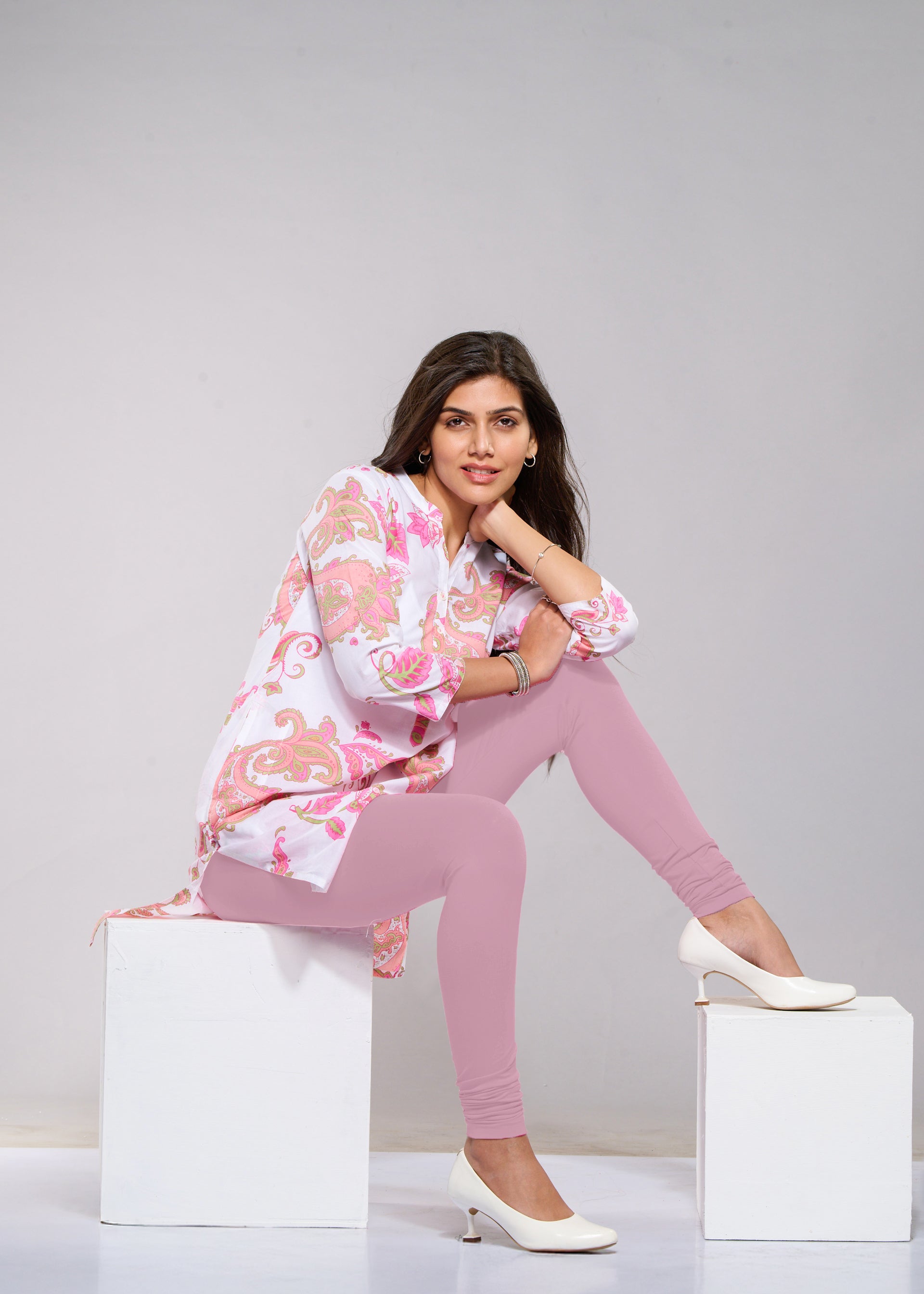 Full Leggings (Light Pink)