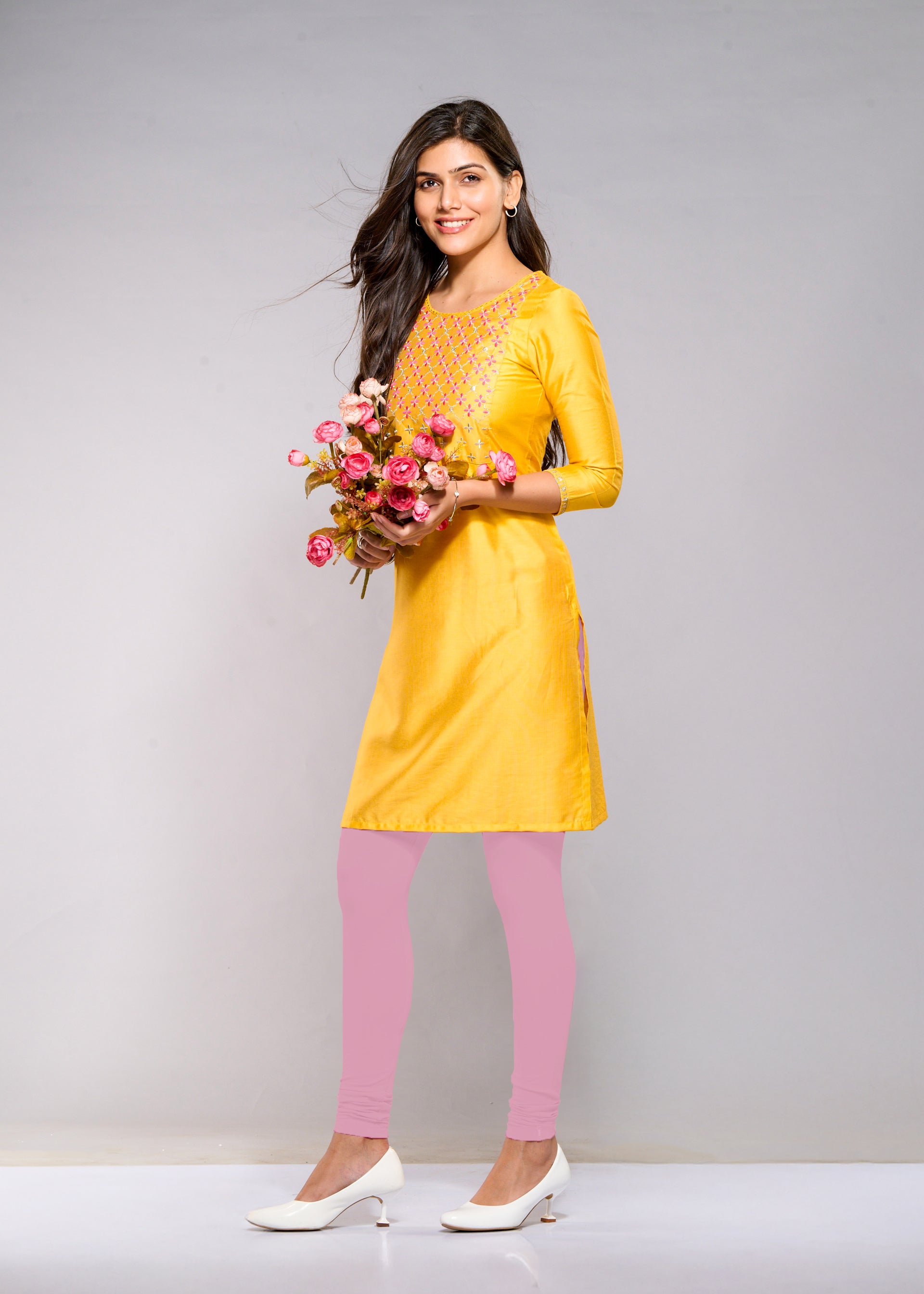 Full Leggings (Light Pink)