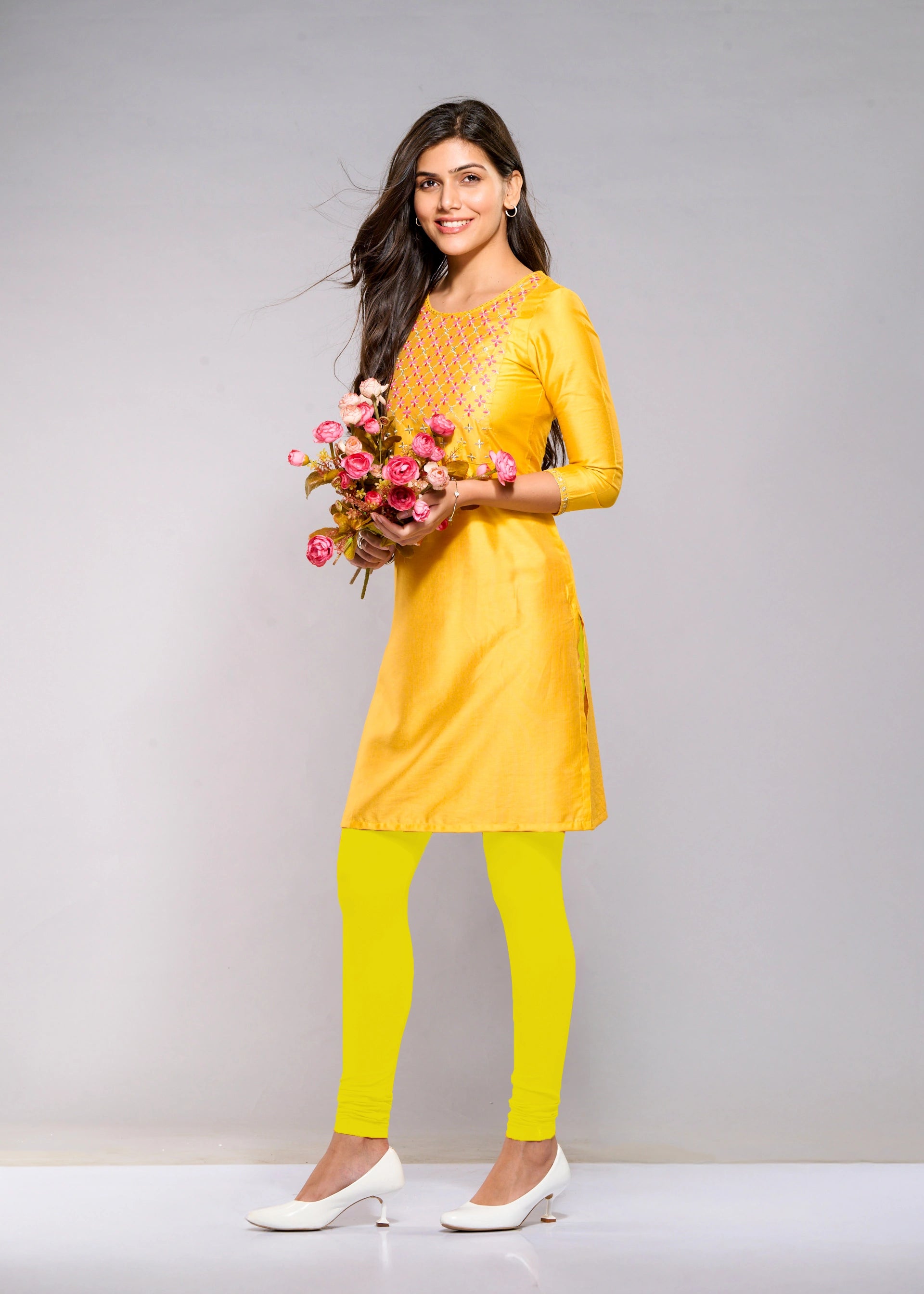 Full Leggings (Lemon Yellow)
