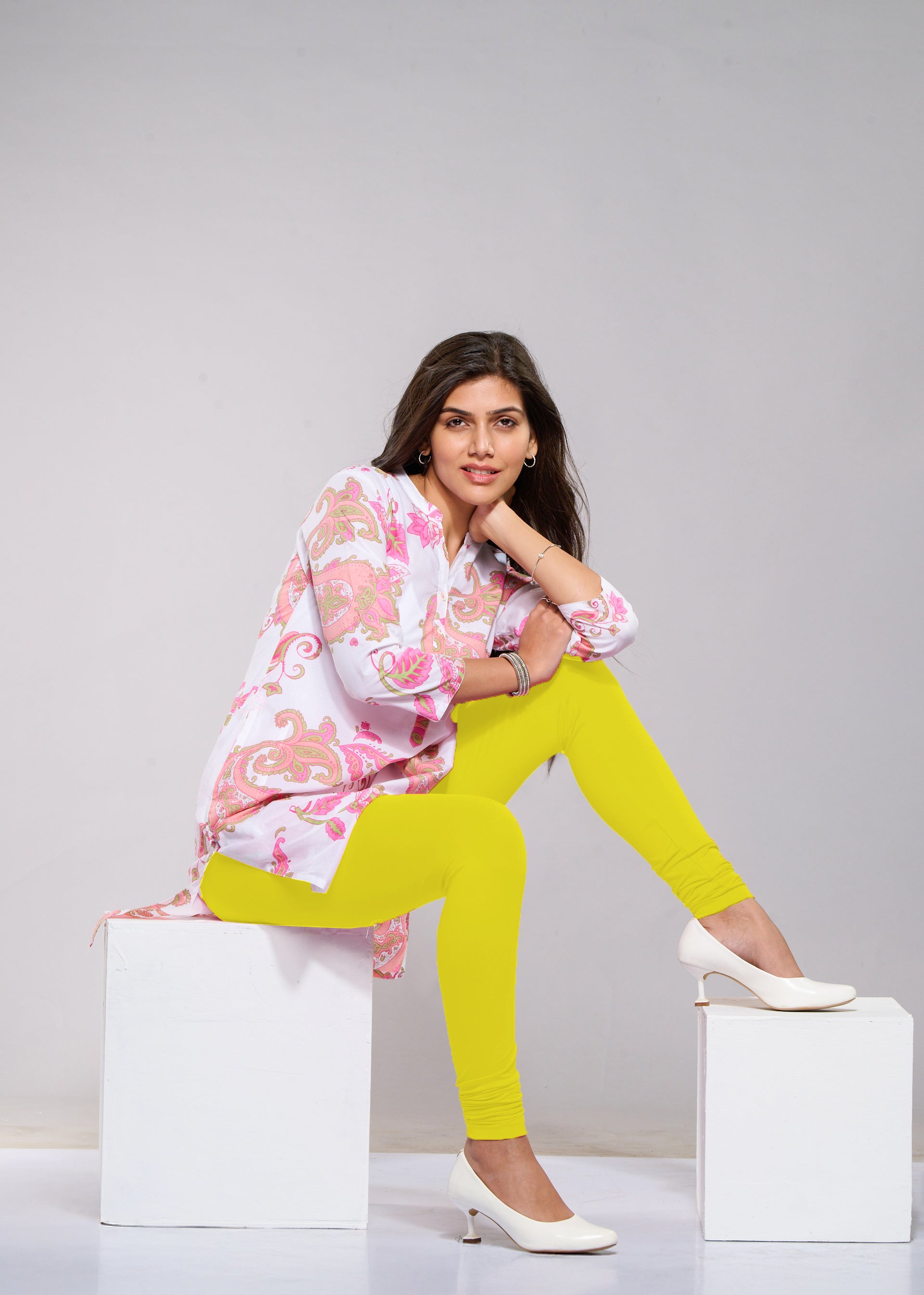 Full Leggings (Lemon Yellow)