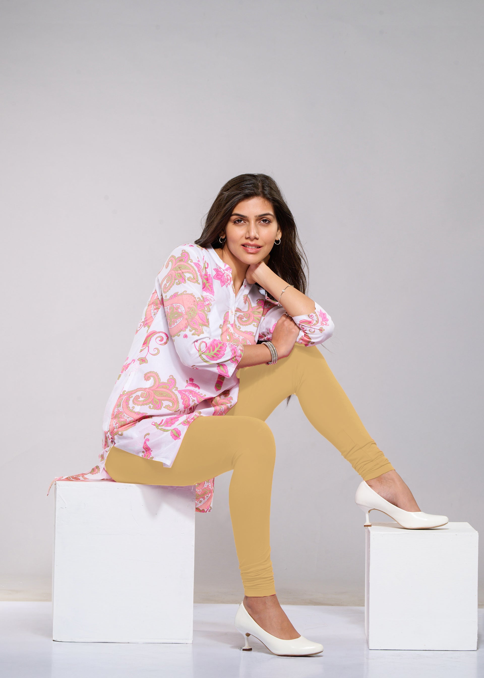 Full Leggings (Orange Peach)