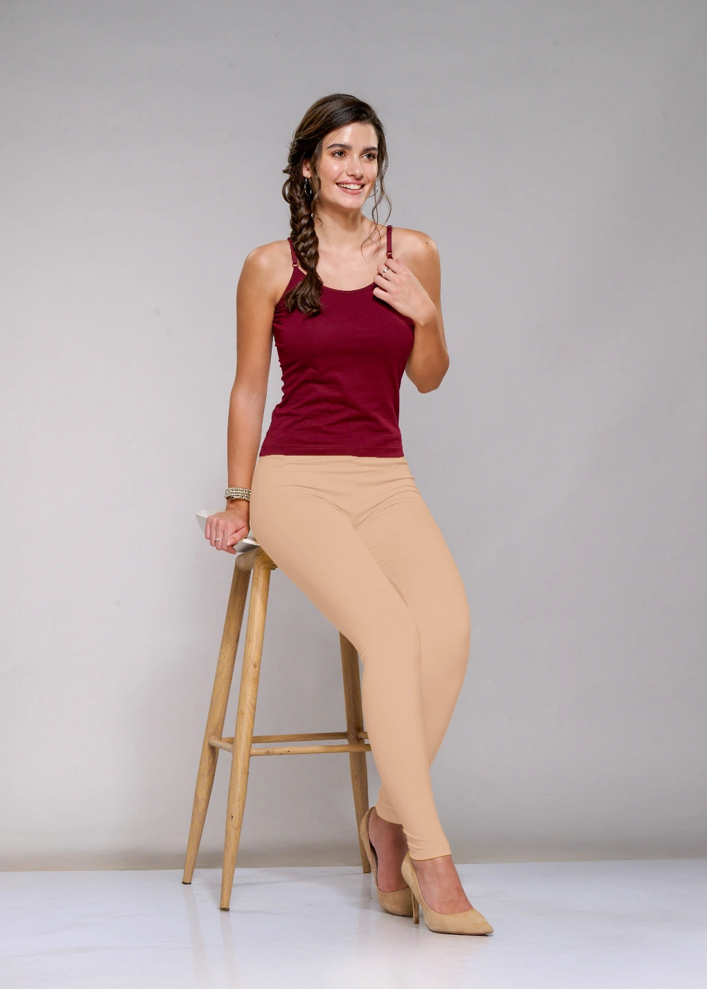 Ankle Leggings (Apricot)