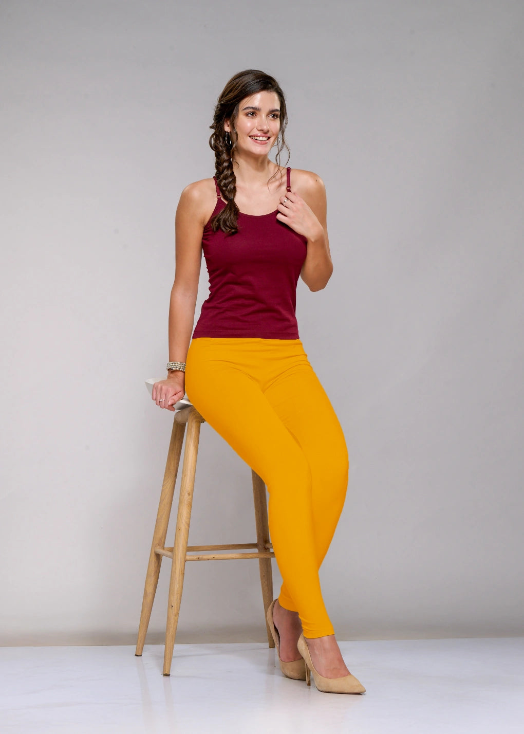Ankle Leggings (Orange)