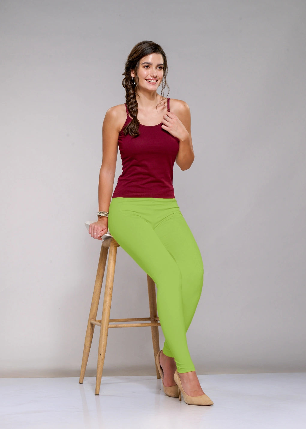 Ankle Leggings (Lime Green)