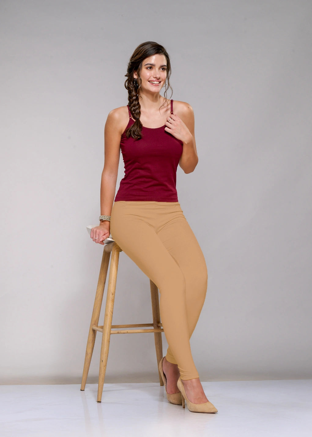 Ankle Leggings (Nude)
