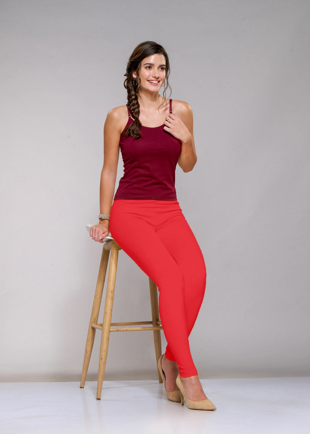Ankle Leggings (Coral)