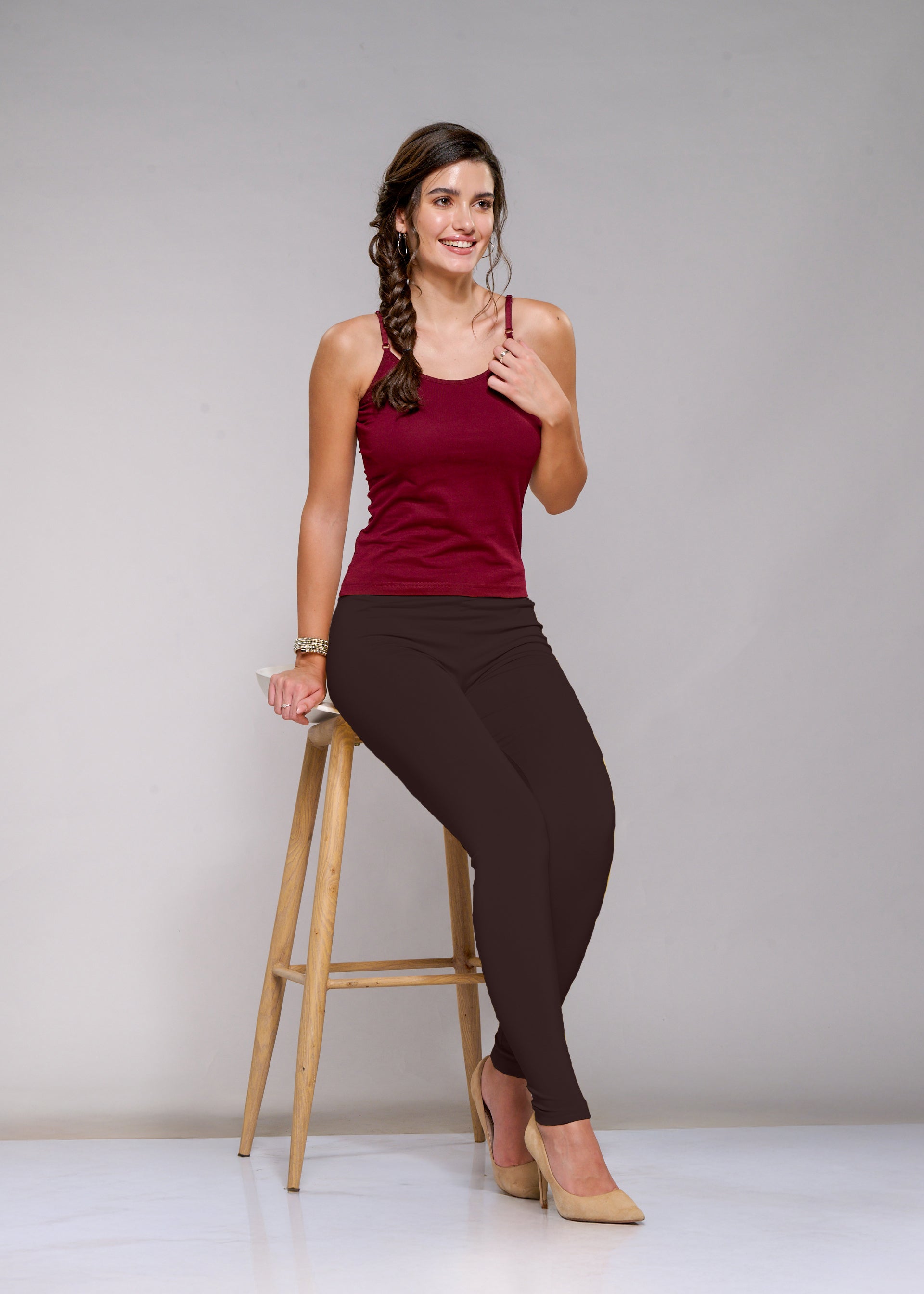 Ankle Leggings (Coffee Brown)