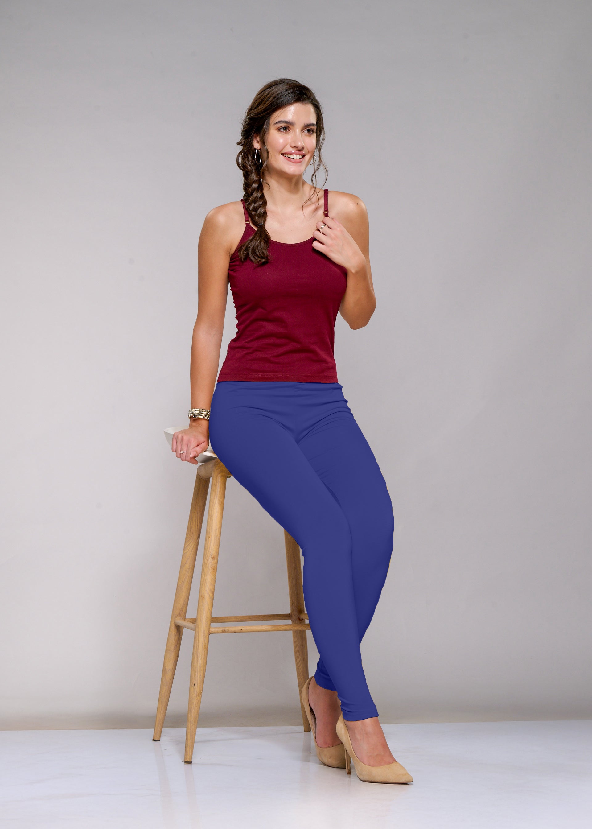 Ankle Leggings (Dark Lavender)