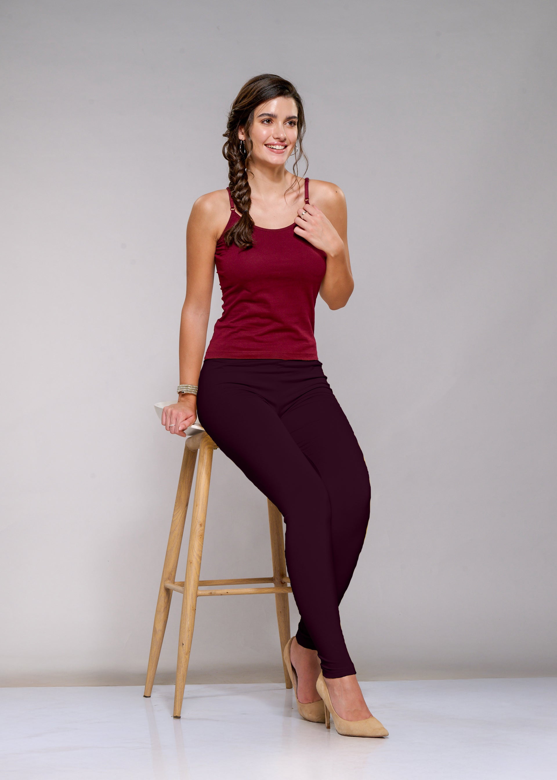 Ankle Leggings (Plum)