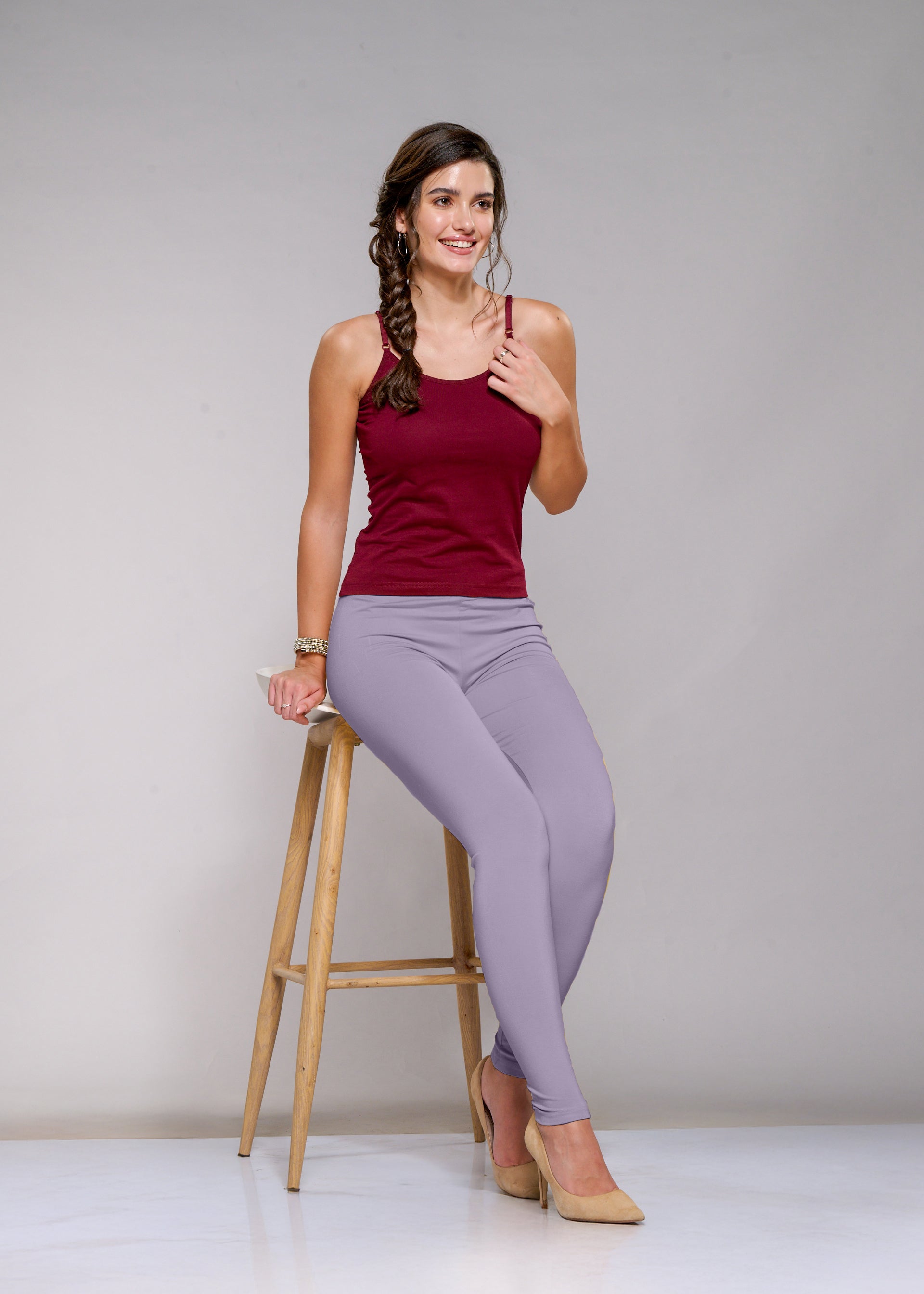 Ankle Leggings (Mauve)