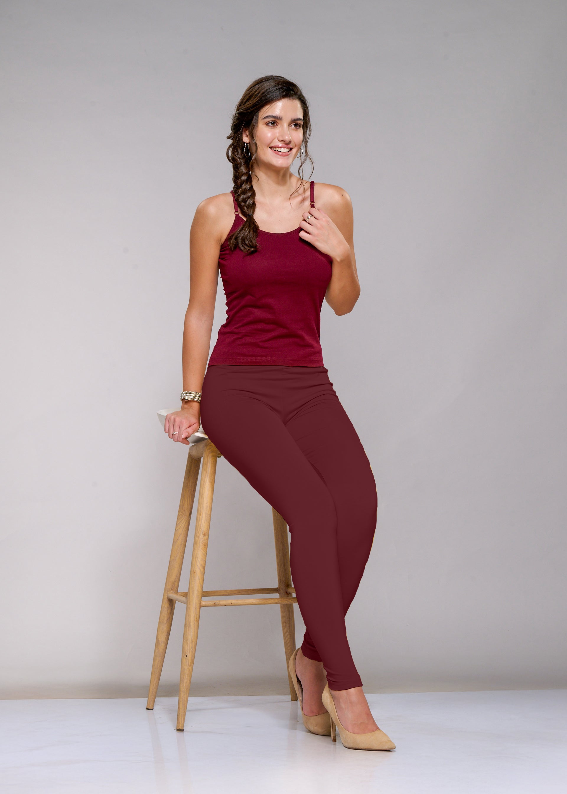 Ankle Leggings (Frenchwine)