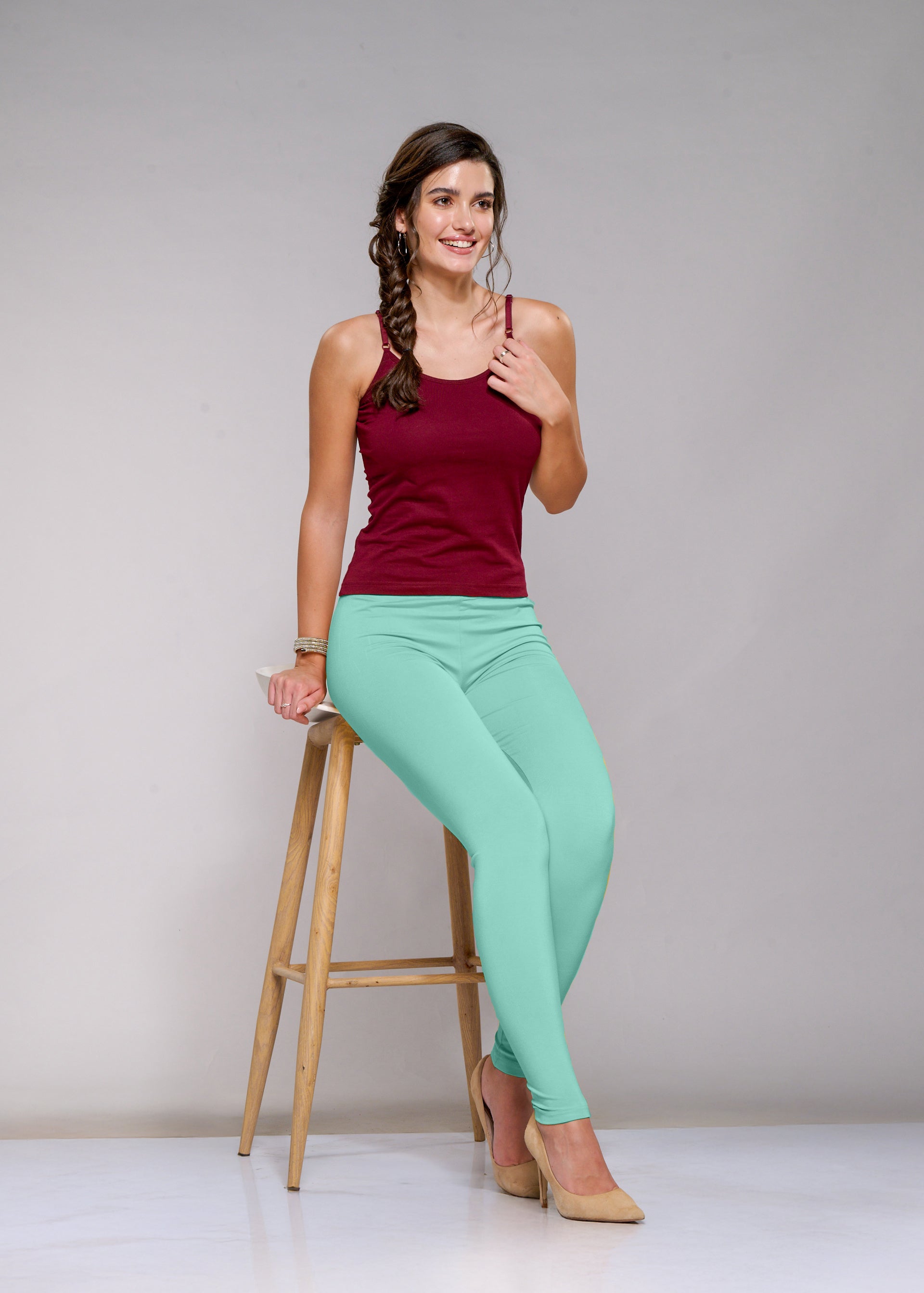 Ankle Leggings (Ice Green)