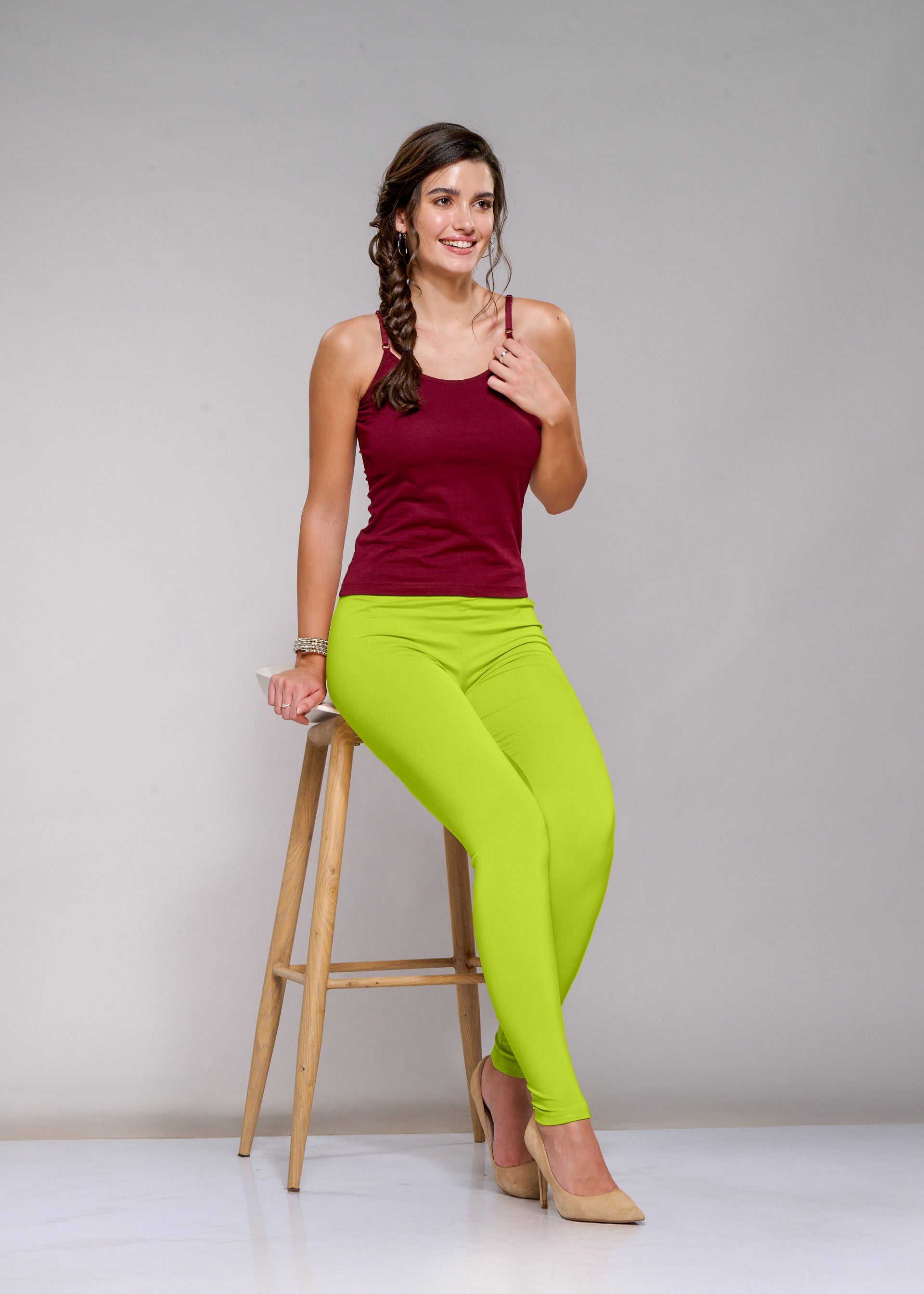 Ankle Leggings (Lime Green)