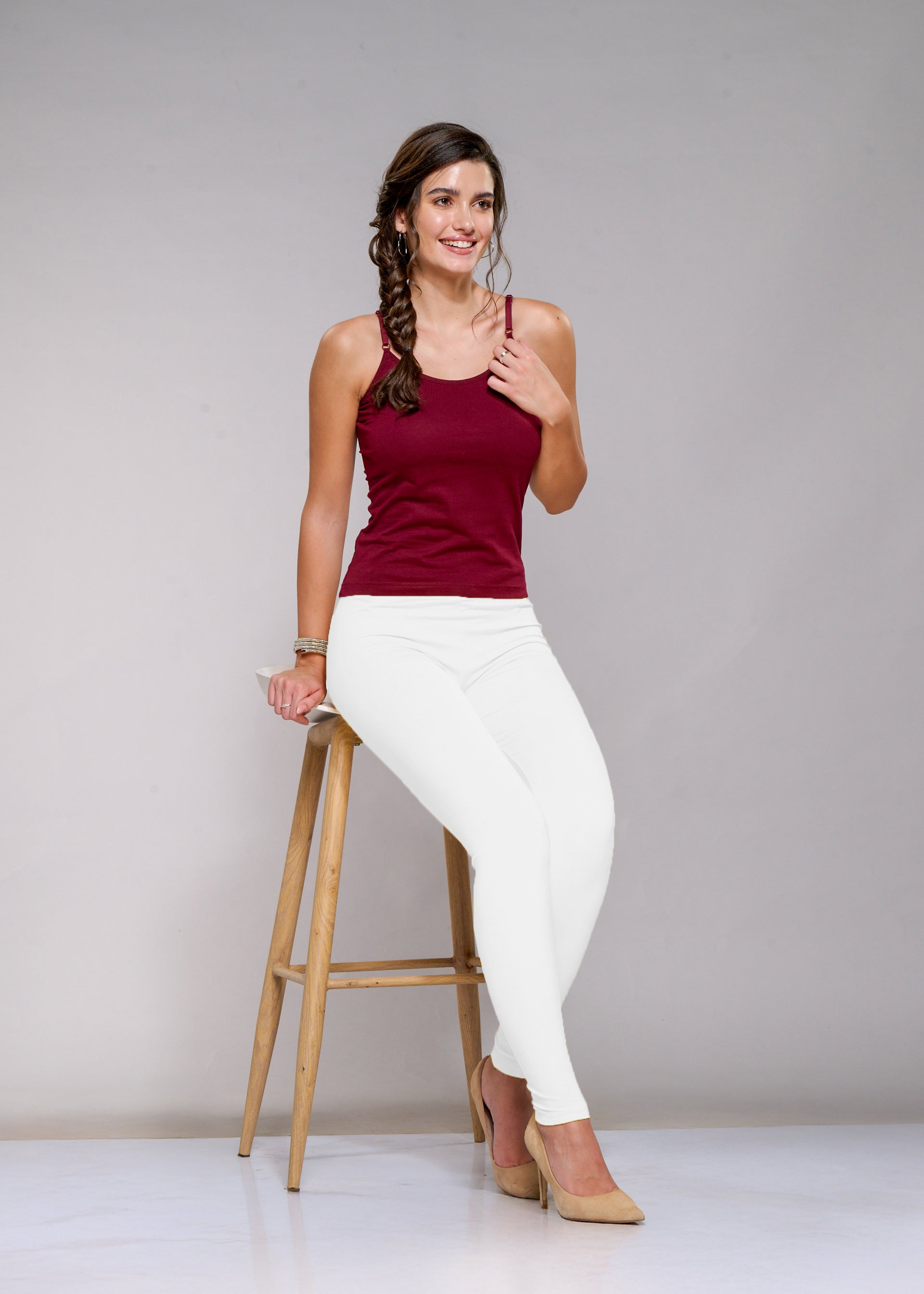 Ankle Leggings (White)